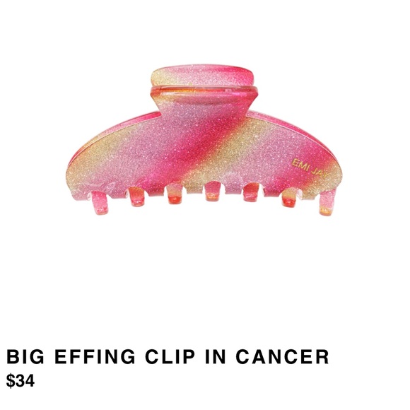 Emi Jay Accessories - Emi Jay Big Effing Claw Clip in Cancer